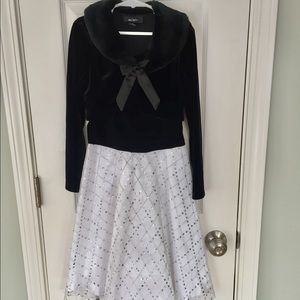 Velvet and sparkle dress